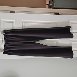 The Row wide leg crepe pants in taupe